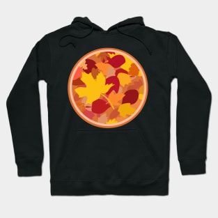 Autumn leaves in a circle Hoodie